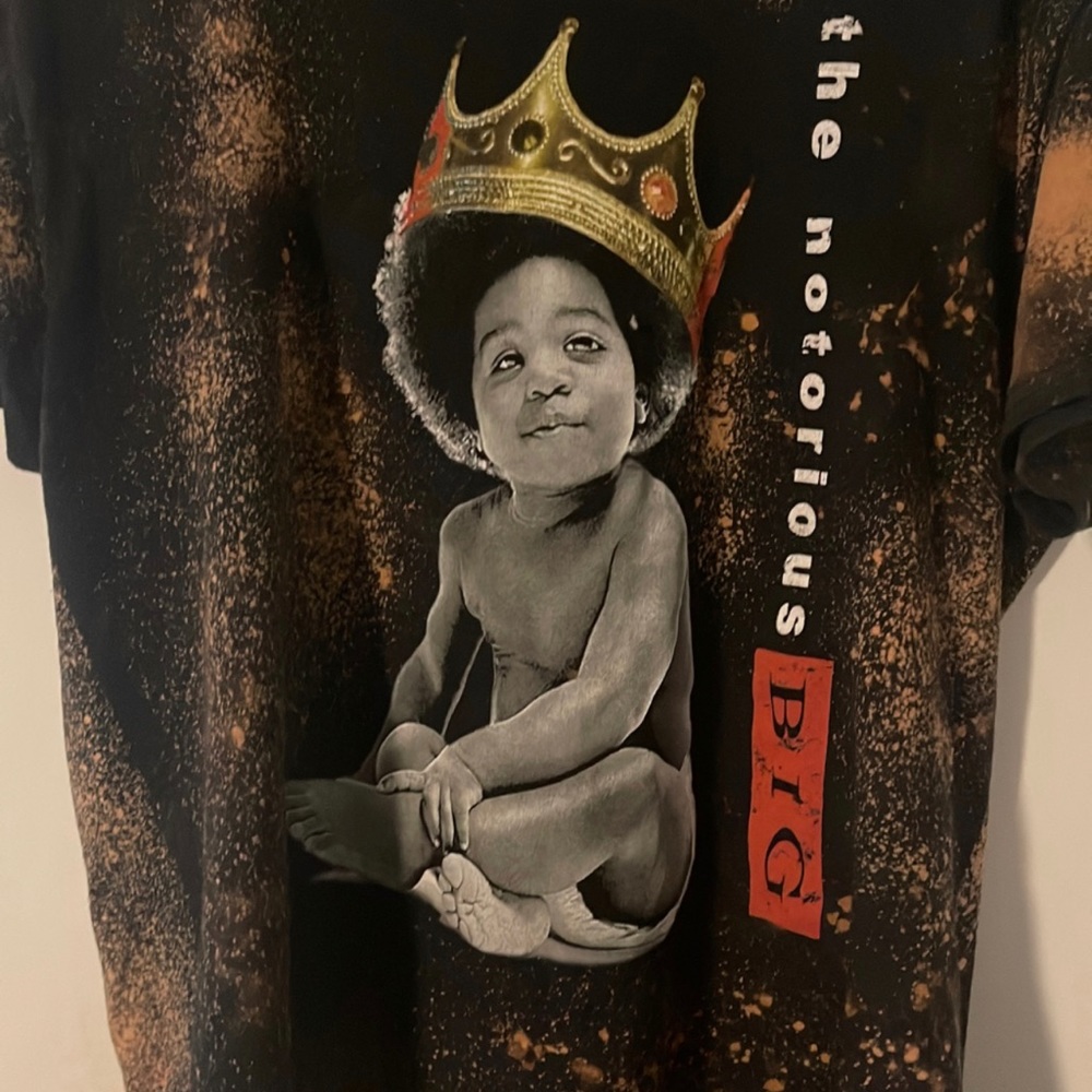 Vintage Style Notorious BIG Acid Wash Tee
